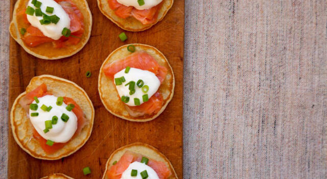 Come fare i blinis con la ricetta per il Bimby