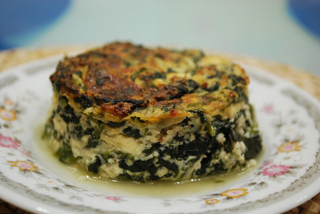 Lo sformato di spinaci con ricotta per un secondo vegetariano