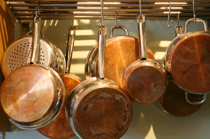Le pentole in rame in cucina: consigli per l'uso e la pulizia
