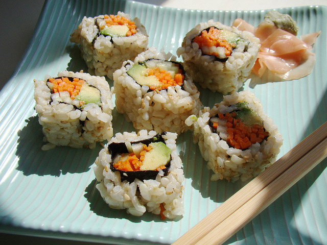 Il sushi vegetariano con la ricetta gustosa ma light