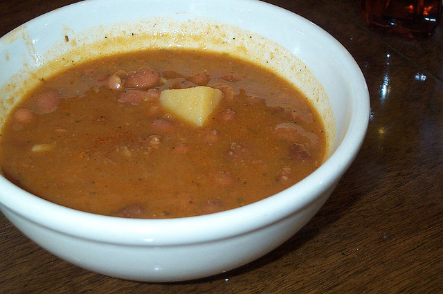 La minestra di fagioli borlotti con la ricetta facile