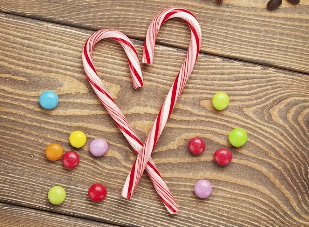 I candy cane da fare con la ricetta di Natale