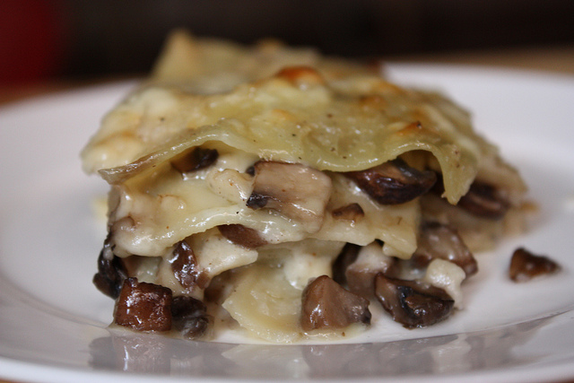 Le lasagne light ai funghi con la ricetta facile