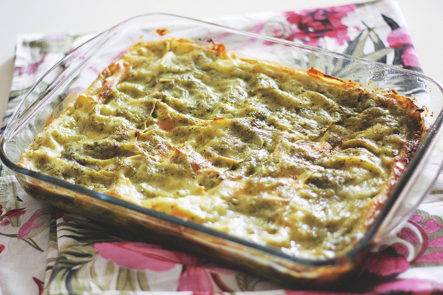 Come fare le lasagne al pesto senza besciamella