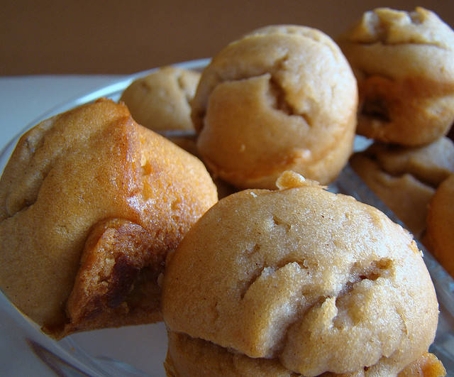 I muffin alle noci e miele per la colazione