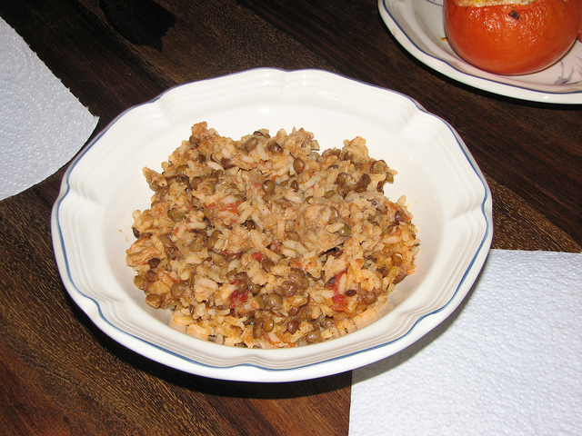 Il risotto alle lenticchie da fare con il Bimby per la tavola di Capodanno