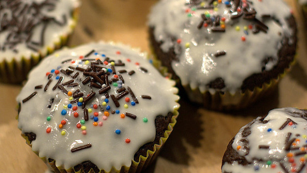 I muffin decorati con codette da fare con la ricetta facile