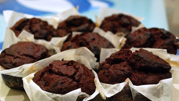 I muffin pere e cioccolato con la ricetta vegan