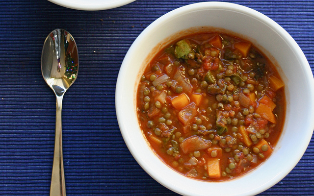 La zuppa di lenticchie con la ricetta per il Bimby