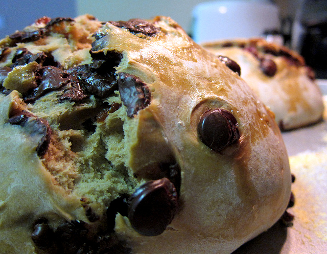 I panini al latte con gocce di cioccolato con la ricetta per il Bimby