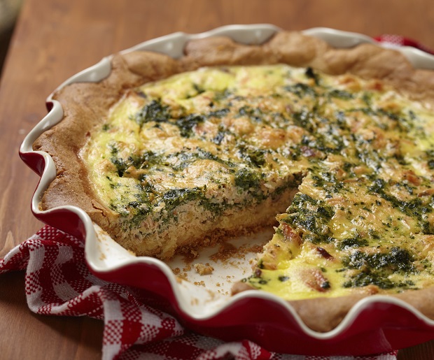 La torta salata con spinaci e mozzarella da fare in casa