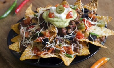 nachos con carne e formaggio