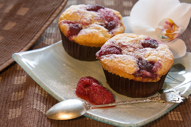 I muffin ai lamponi con la ricetta di Csaba