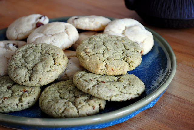 I biscotti al pistacchio e cioccolato bianco perfetti con il te