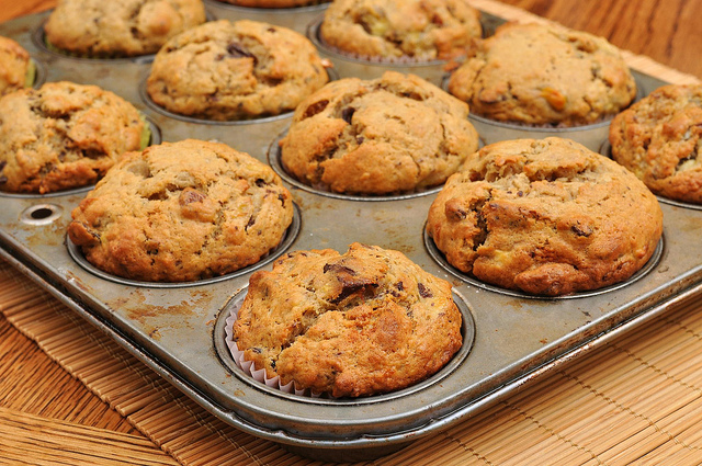 I muffin all&#8217;uva passa per una colazione golosa