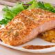 salmone gratinato alle erbe