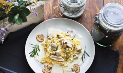 Tagliatelle crema funghi