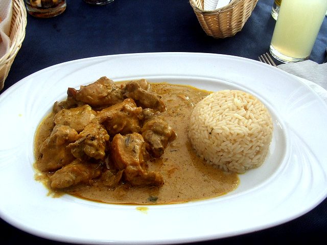 Il pollo al curry con la ricetta per il Bimby