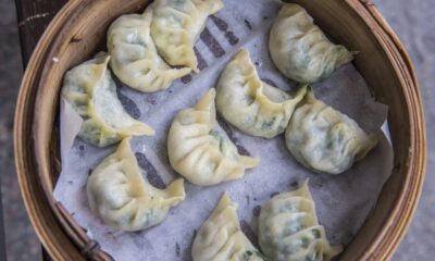 ravioli cinesi con i gamberi