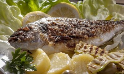 filetto di branzino al forno con patate