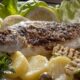 filetto di branzino al forno con patate