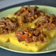 Crostini di polenta con i funghi