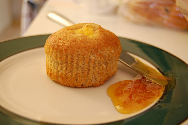 I muffin cannella e arancia perfetti per accompagnare il te