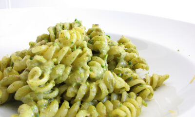 pasta pistacchio panna pancetta primo ricco