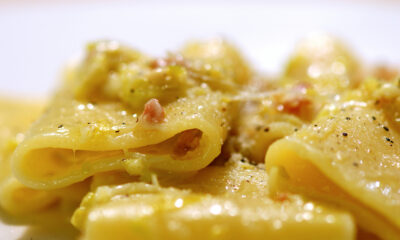 Pasta provola e speck