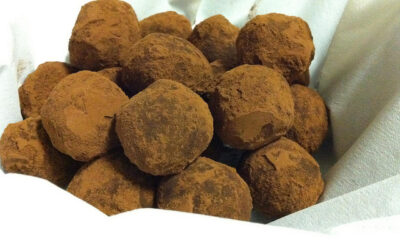 tartufi al cioccolato con biscotti