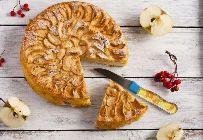 Ricetta per la torta di mele con farina di riso