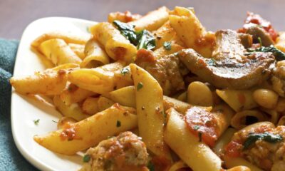 pennette alla boscaiola con il sugo