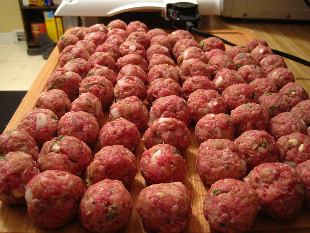 Le polpette con porri di Cotto e Mangiato