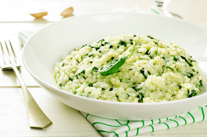 Il riso con spinaci surgelati con la ricetta per il Bimby