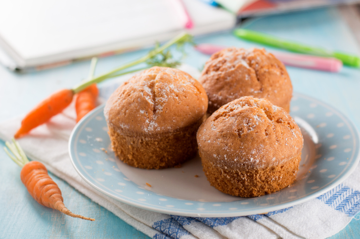 I muffin arancia e carota per una merenda sana