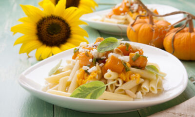 pasta vegana zucca pranzo sano leggero
