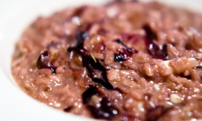 Risotto al radicchio in pentola a pression