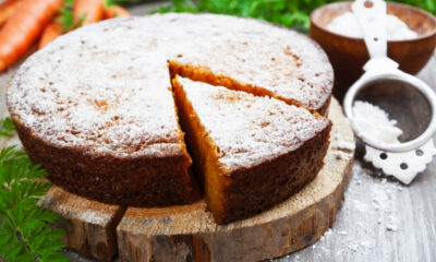 torta all'arancia e carote senza burro colazione sana