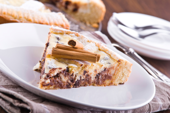 La crostata di ricotta e cioccolato con la ricetta golosa