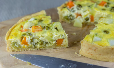 La quiche alle carote e piselli perfetta per tutta la famiglia