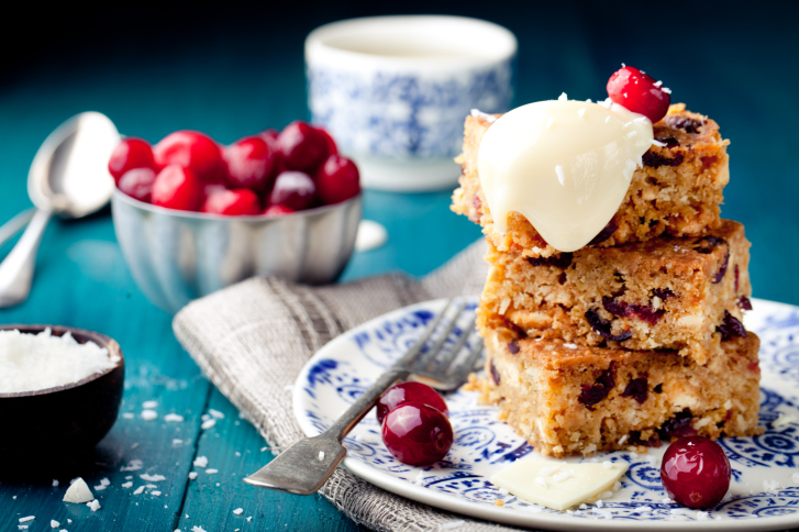 I blondies ai mirtilli perfetti da gustare a fine pasto