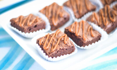 I brownies al cioccolato e caramello salato perfetti per la merenda
