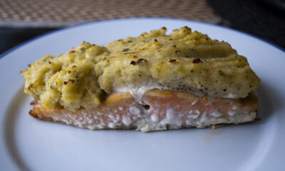 Salmone in crosta di patate