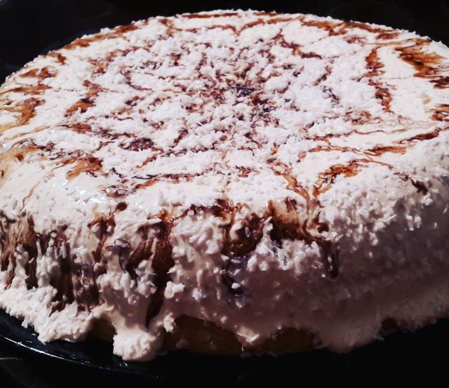 La torta al cocco e nutella da preparare con il Bimby