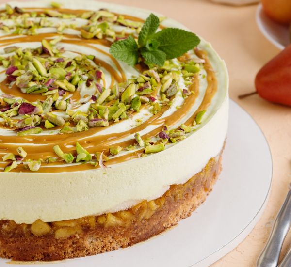 La cheesecake al cioccolato bianco e pistacchio perfetta il dessert di fine pasto