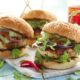 Hamburger di soia con verdure grigliate