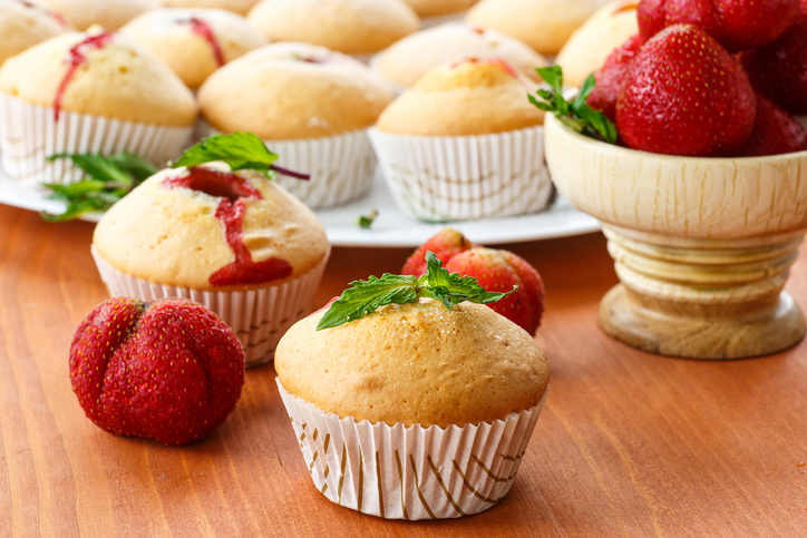 I muffin alle fragole e cocco con la ricetta golosa