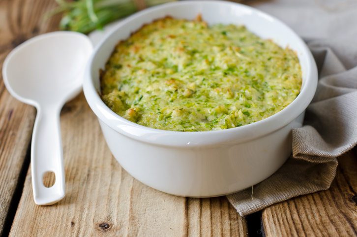 Il riso al forno con spinaci e ricotta con la ricetta gustosa