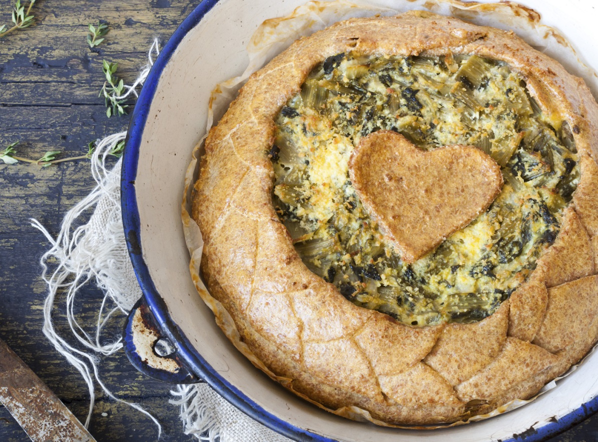 torta salata con i fagiolini