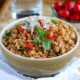 L'insalata di farro e pollo da preparare con il Bimby